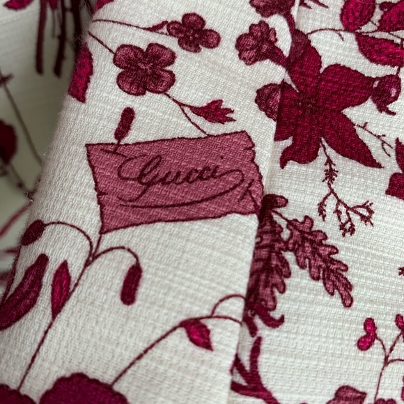 Gucci 2007 Resort Collection Runway Flora Print Blazer Jacket size 44 Small - Picture 7 of 16